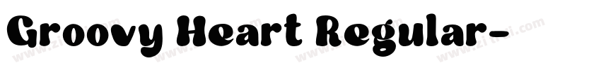 Groovy Heart Regular字体转换